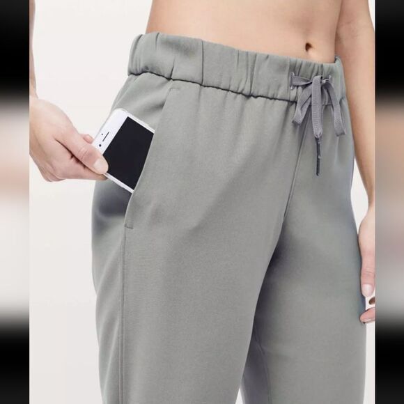 Lululemon On The Fly Cropped High Rise Pull On Pants Green Size 8 - Picture 4 of 11